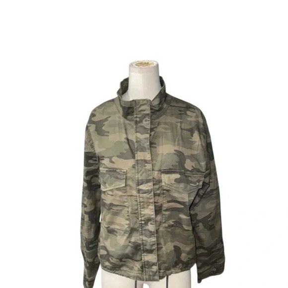 Sanctuary Camouflage Military Jacket Women's L - Picture 6 of 7